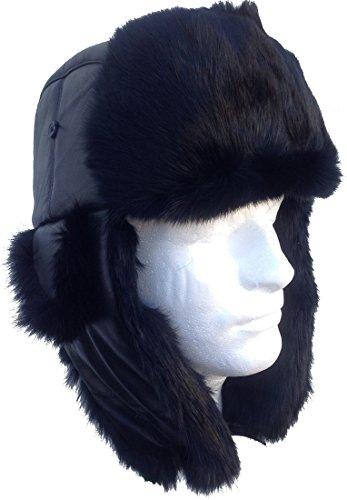 Algopix Similar Product 1 - Genuine Black Sheepskin and Rabbit Fur
