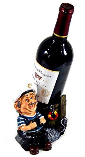Algopix Similar Product 5 - Captain Wine Bottle Holder Statue