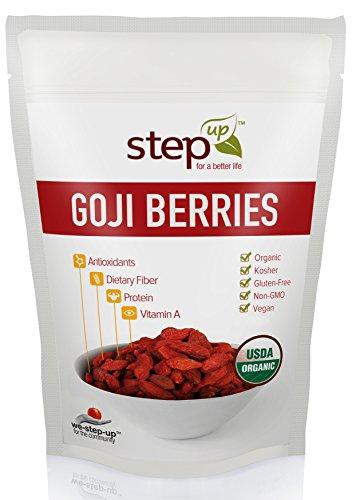 Algopix Similar Product 5 - StepUp Organic Goji Berries  8oz 