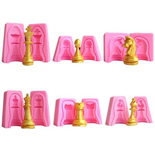Algopix Similar Product 20 - Set of 12 Cute Small Chess Piece King