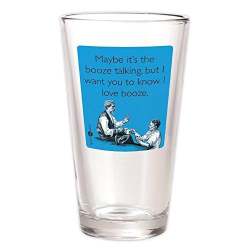 Algopix Similar Product 5 - Someecards "Booze Talking" Pint - Aqua