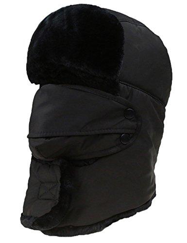 Algopix Similar Product 11 - EJY Men Faux Fur Trapper Hat