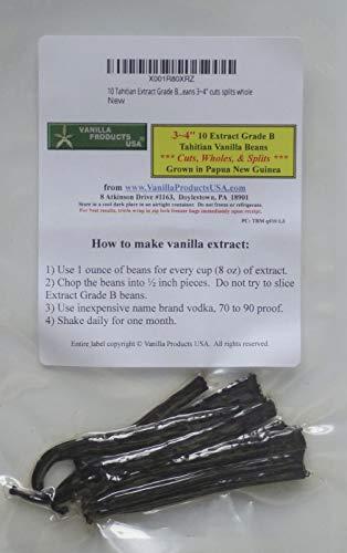 Algopix Similar Product 14 - Vanilla Beans 10 Tahitian Extract Grade
