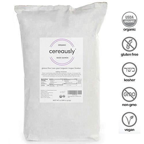 Algopix Similar Product 17 - CEREAUSLY Organic Black Quinoa in Bulk
