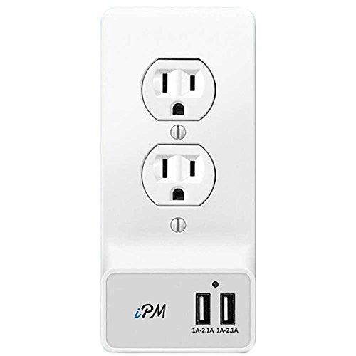 Algopix Similar Product 3 - USB Smart Wall Plate With 2 USB Ports 