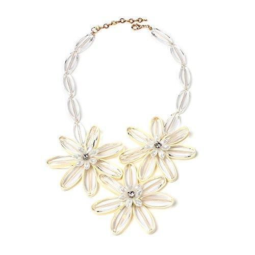 Algopix Similar Product 6 - Amrita Singh Blanc Rose Necklace Clear
