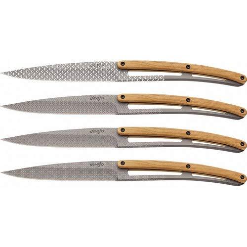 Algopix Similar Product 5 - Deejo Steak Knives Geometry Olive