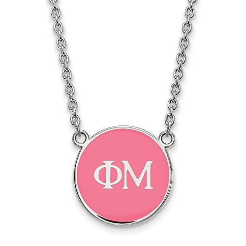 Algopix Similar Product 16 - LogoArt Phi Mu Small Enameled Pendant