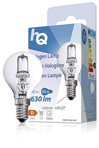 Algopix Similar Product 14 - HQ Lamp Ball Halogen E14 42w