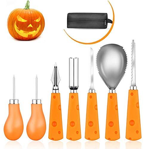 Algopix Similar Product 10 - Halloween Pumpkin Carving Kit Elindio