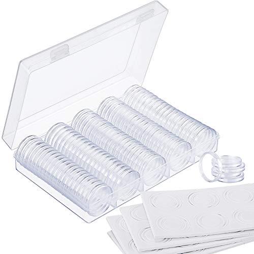 Algopix Similar Product 11 - OUOU 100 Pieces Plastic Coin Holder