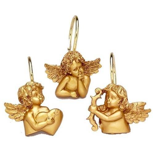 Algopix Similar Product 11 - 12 Piece Angels Resin Shower Curtain