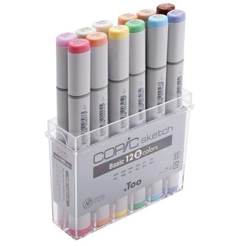 Algopix Similar Product 6 - Copic Sketch Marker Set 12 Basic B 