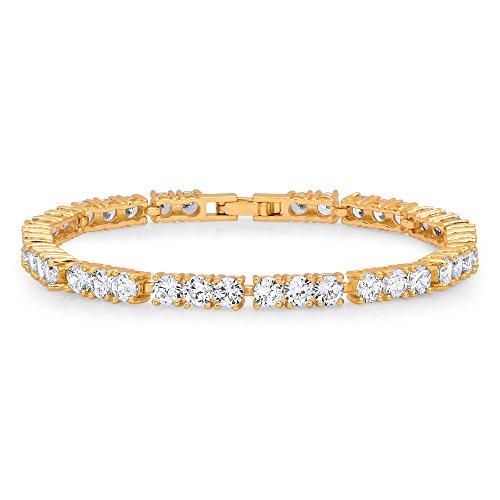 Algopix Similar Product 11 - 18k white gold plated brass simulated