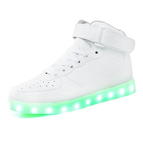 Algopix Similar Product 11 - Teemway LED Sneakers USB Charge LED