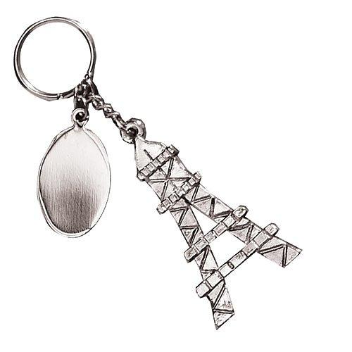 Algopix Similar Product 20 - Silver Paris Key Chain