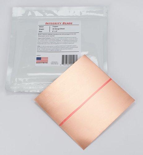 Algopix Similar Product 4 - Copper 28 Gauge Sheet - 6" x 6"