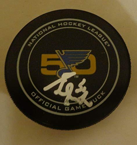 Algopix Similar Product 3 - Signed Grant Fuhr Hockey Puck  50th