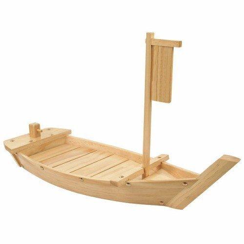 Algopix Similar Product 16 - Wood Sushi Serving Boat (24"x 9")
