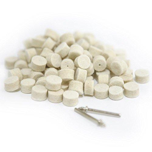 Algopix Similar Product 4 - 100pcs 12 13mm Shank Wool Felt