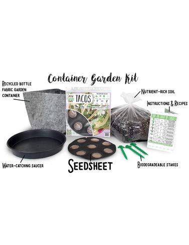 Algopix Similar Product 9 - Grow Your Own Tacos Container Garden Kit