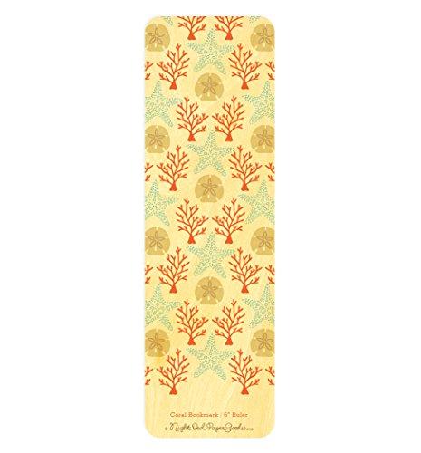 Algopix Similar Product 15 - Coral Wood BookmarkRuler by Night Owl