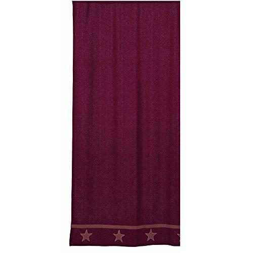Algopix Similar Product 13 - IHF Shower Curtain New Burlap Star Wine