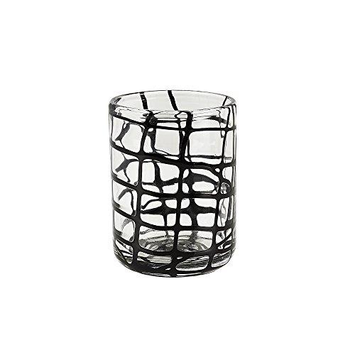 Algopix Similar Product 20 - Checkered colored glasses  Set of 4
