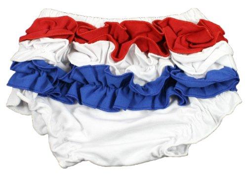 Algopix Similar Product 6 - Girls Patriotic Red White Blue Ruffle