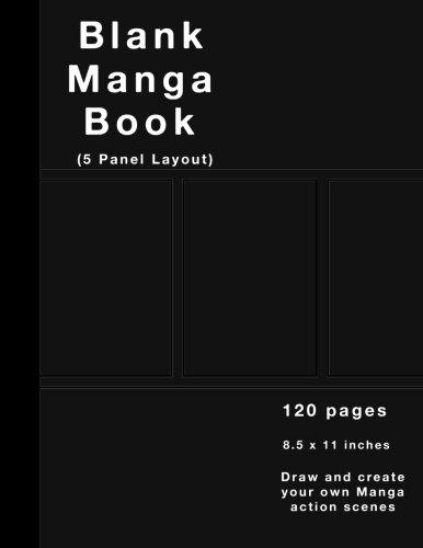 Algopix Similar Product 20 - Blank Manga Book 5 panel layout 120