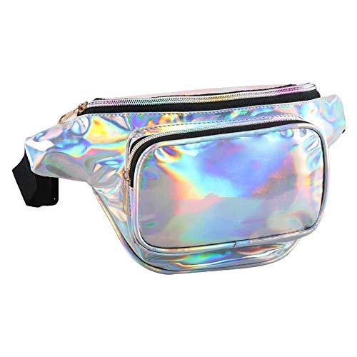 Algopix Similar Product 7 - QLTYPRI Unisex Bum Bag PU Leather Shiny