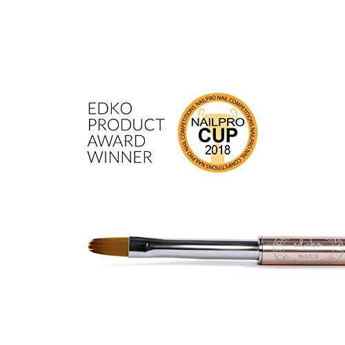 Algopix Similar Product 10 - EDKO Oval N6 Gel Brush Professional