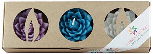 Algopix Similar Product 16 - Honey Candles Enlighten Floating Lotus