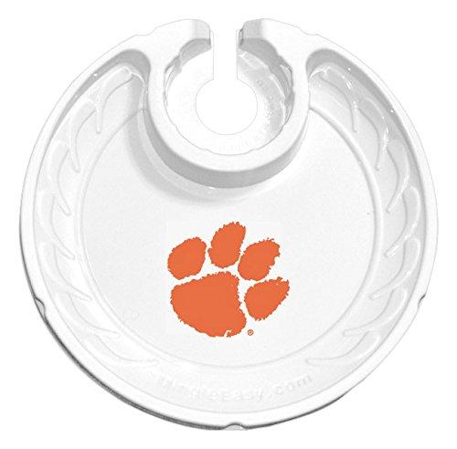 Algopix Similar Product 13 - NCAA Clemson Tigers Fanplates White