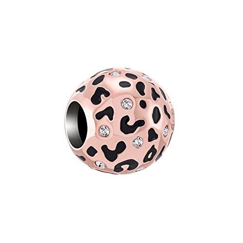 Algopix Similar Product 6 - Chamilia Womens Leopard Print Charm 