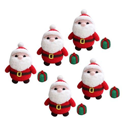 Algopix Similar Product 4 - Baosity 5 Sets DIY Santa Claus Handmade