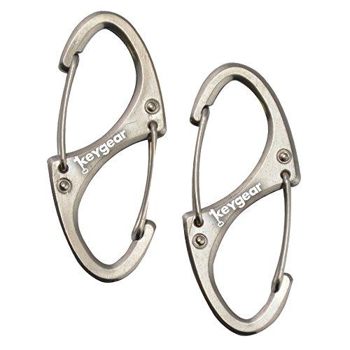 Algopix Similar Product 11 - KeyGear Dual Carabiner 10 Pack of 2