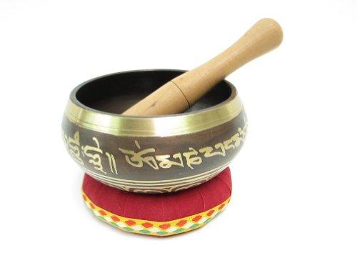 Algopix Similar Product 12 - Singing Bowl, Decorated, 4 3/4" x 2 1/2"