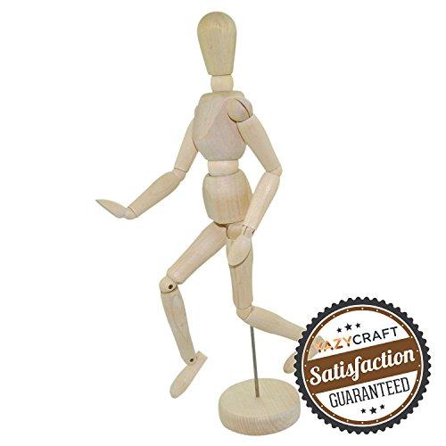 Algopix Similar Product 6 - YazyCraft Wooden Manikin Male 12"