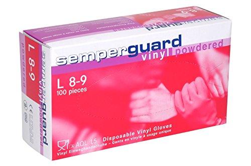 Algopix Similar Product 1 - Semperguard Vinyl Powdered Gloves