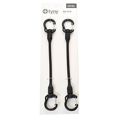 Algopix Similar Product 10 - Tyny Tools Key Clip Bungee: Pair; Black