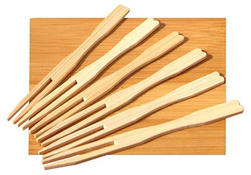 Algopix Similar Product 14 - Small buffet  canap wood forks 9cm