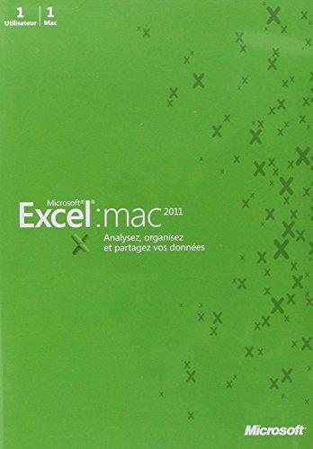 Algopix Similar Product 5 - Microsoft Excel Mac 2011 French DVD