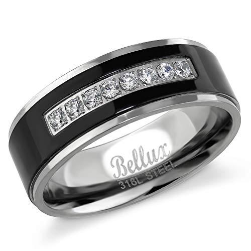 Algopix Similar Product 8 - Bellux Style Mens Wedding Ring