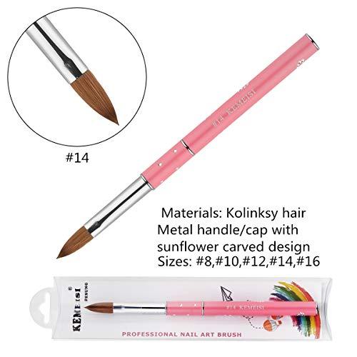 Algopix Similar Product 9 - KEMEISI Kolinksy Nail Brush Sunflower