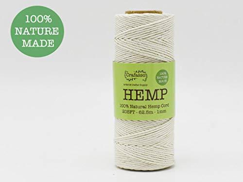 Algopix Similar Product 16 - Crafasso Hemp Twine Cord Spool 205ft