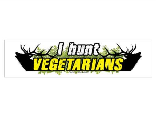 Algopix Similar Product 5 - I Hunt Vegetarians (Bumper Sticker)