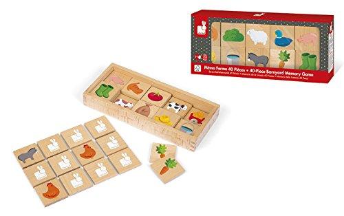 Algopix Similar Product 3 - Juratoys Wooden Farm Memory Game
