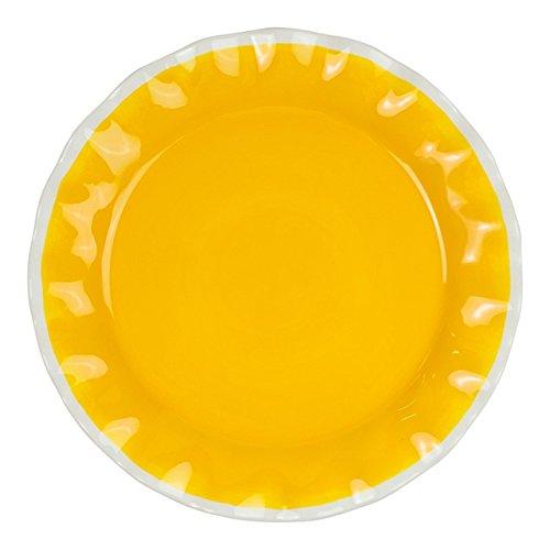 Algopix Similar Product 20 - Color Block Ruffle Dinner Plate 