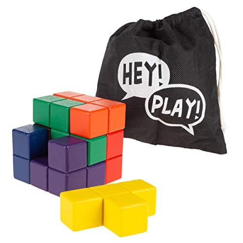 Algopix Similar Product 1 - HeyPlay Geometric Puzzle Cube 
